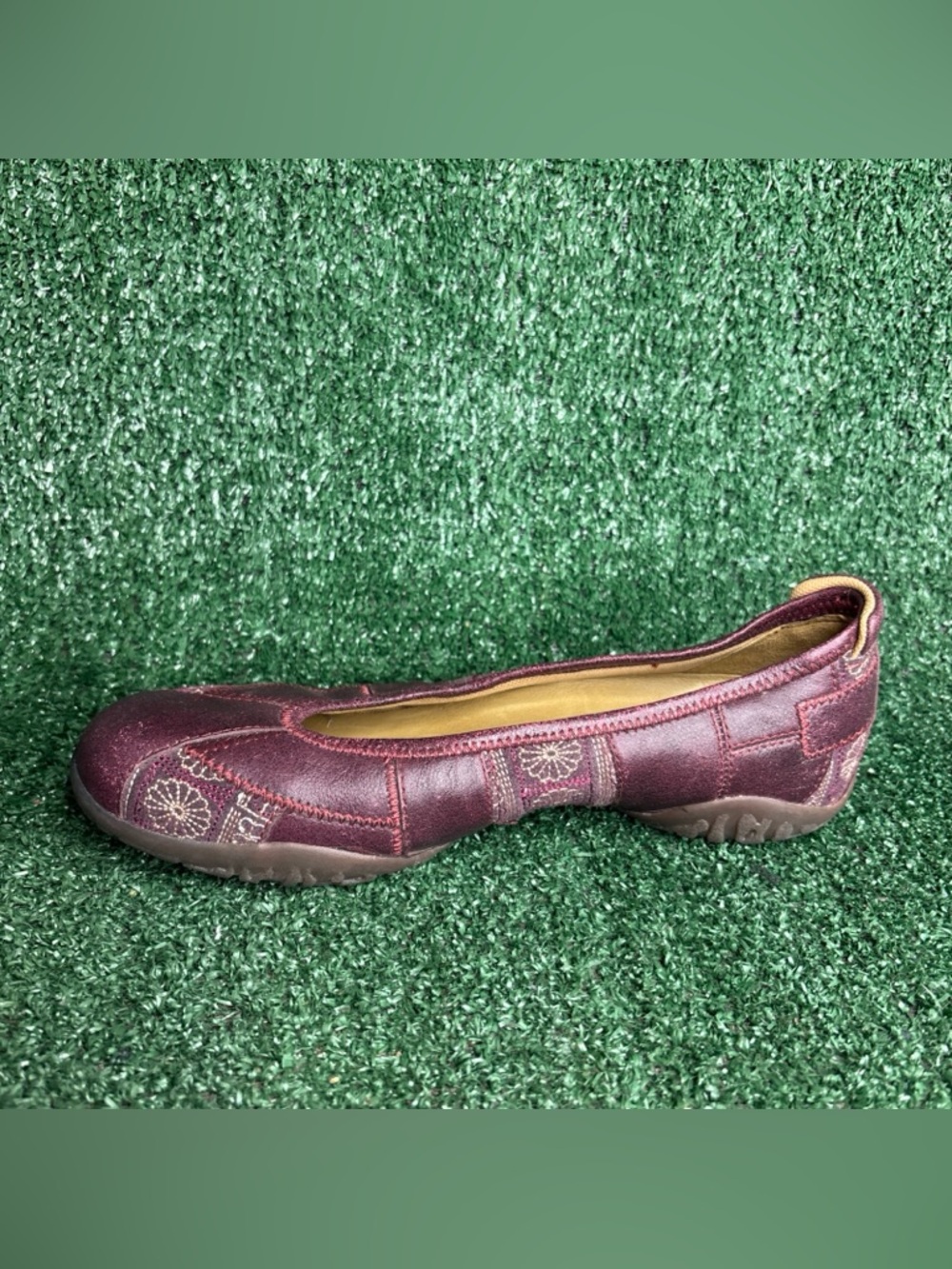 NEW Timberland Womens Slip On Ballet Flats Size 8.5 Oxblood Leather Arch Support - Picture 7 of 12